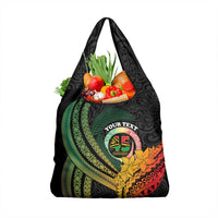 Personalised Vanuatu Independence Day Grocery Bag July 30 Pig Tusk Long God Yumi Stanap