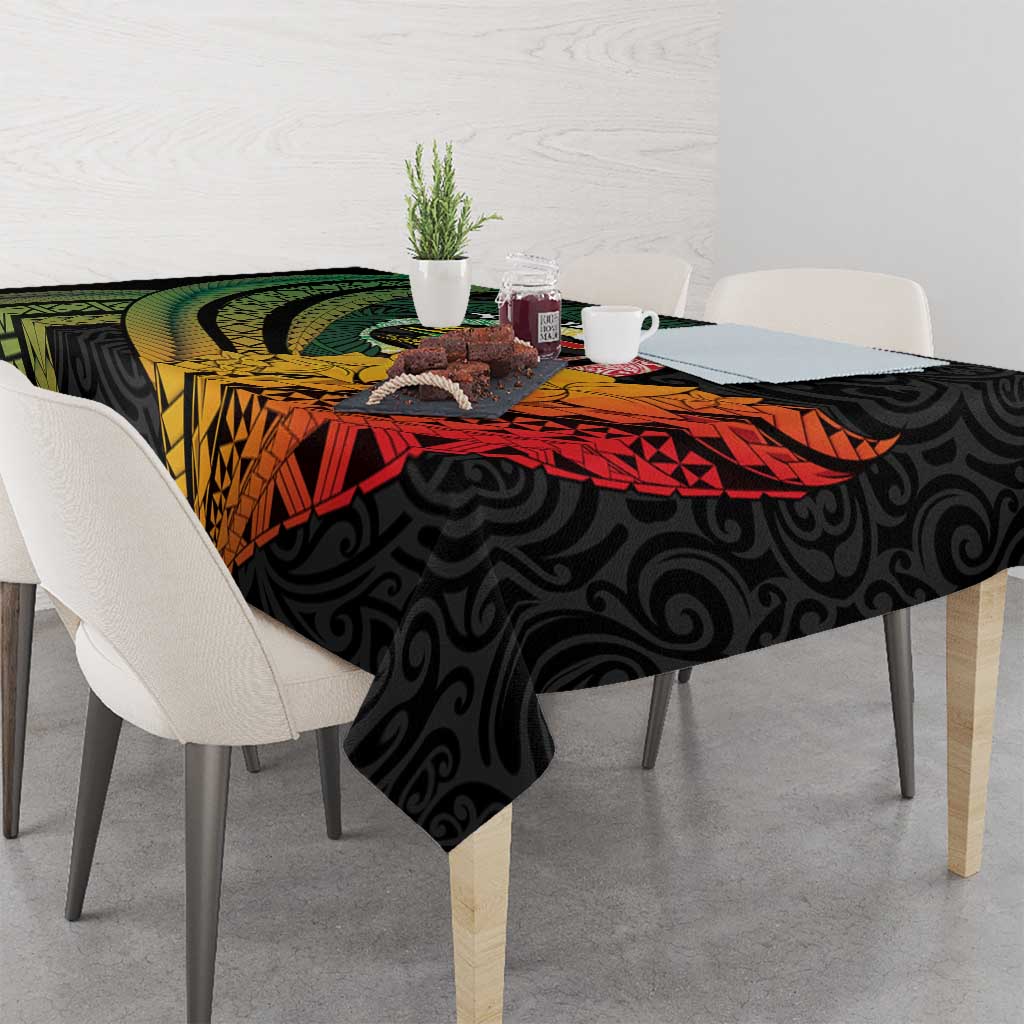 Personalised Vanuatu Independence Day Tablecloth July 30 Pig Tusk Long God Yumi Stanap
