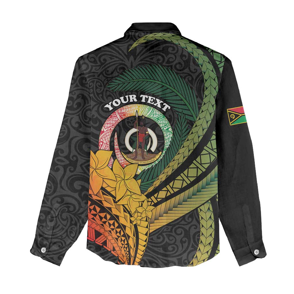 Personalised Vanuatu Independence Day Women Casual Shirt July 30 Pig Tusk Long God Yumi Stanap LT14 - Polynesian Pride