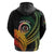 Personalised Vanuatu Independence Day Zip Hoodie July 30 Pig Tusk Long God Yumi Stanap