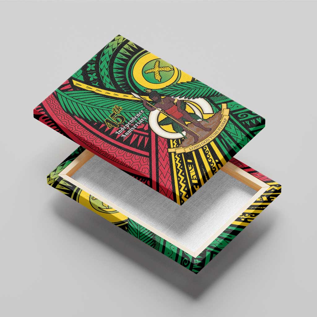Halo Vanuatu Canvas Wall Art Happy 45th Independence Anniversary