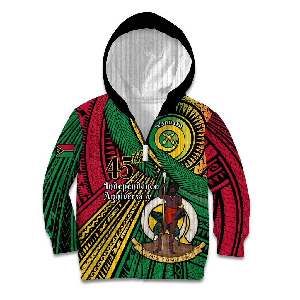 Halo Vanuatu Kid Hoodie Happy 45th Independence Anniversary