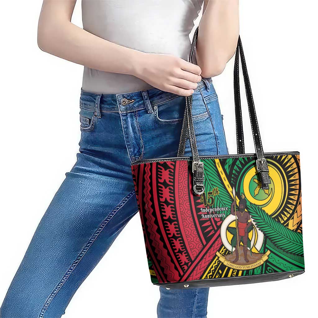Halo Vanuatu Leather Tote Bag Happy 45th Independence Anniversary