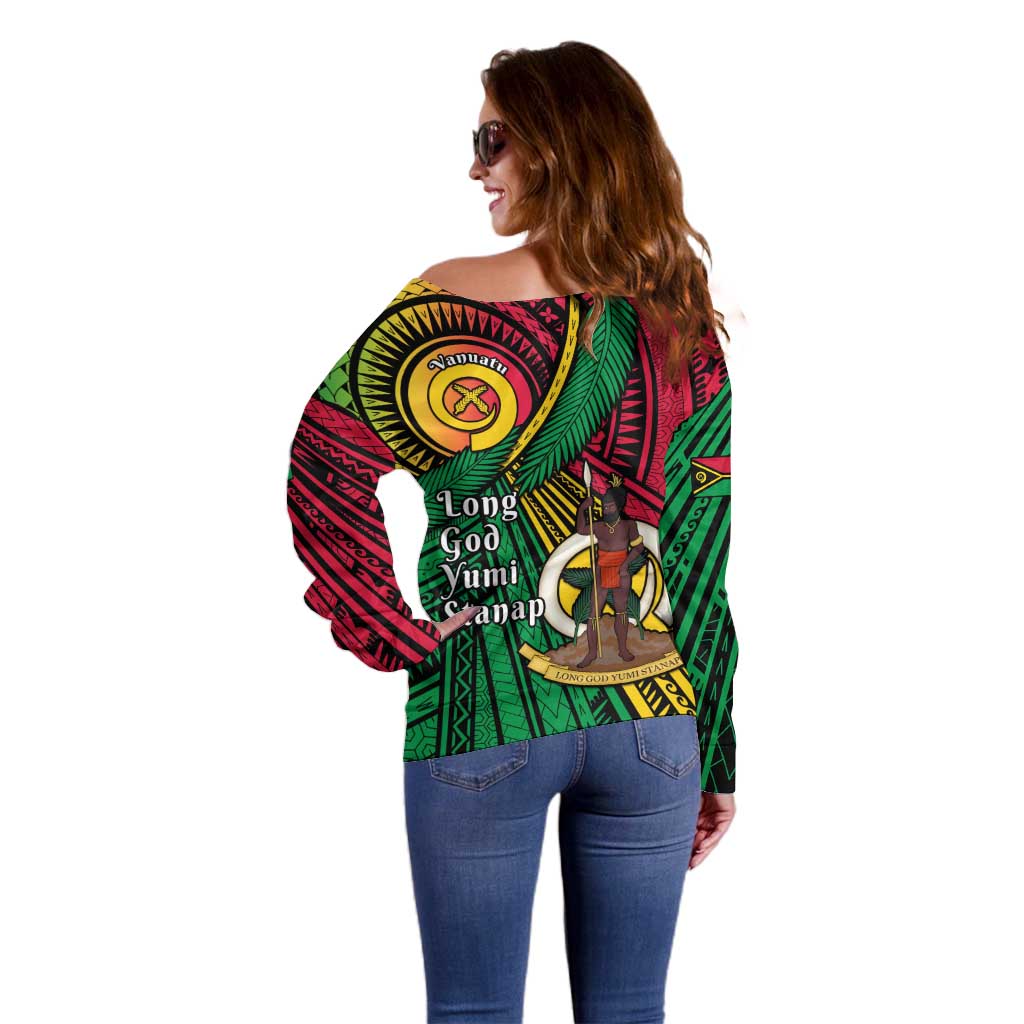 Halo Vanuatu Off Shoulder Sweater Happy 45th Independence Anniversary