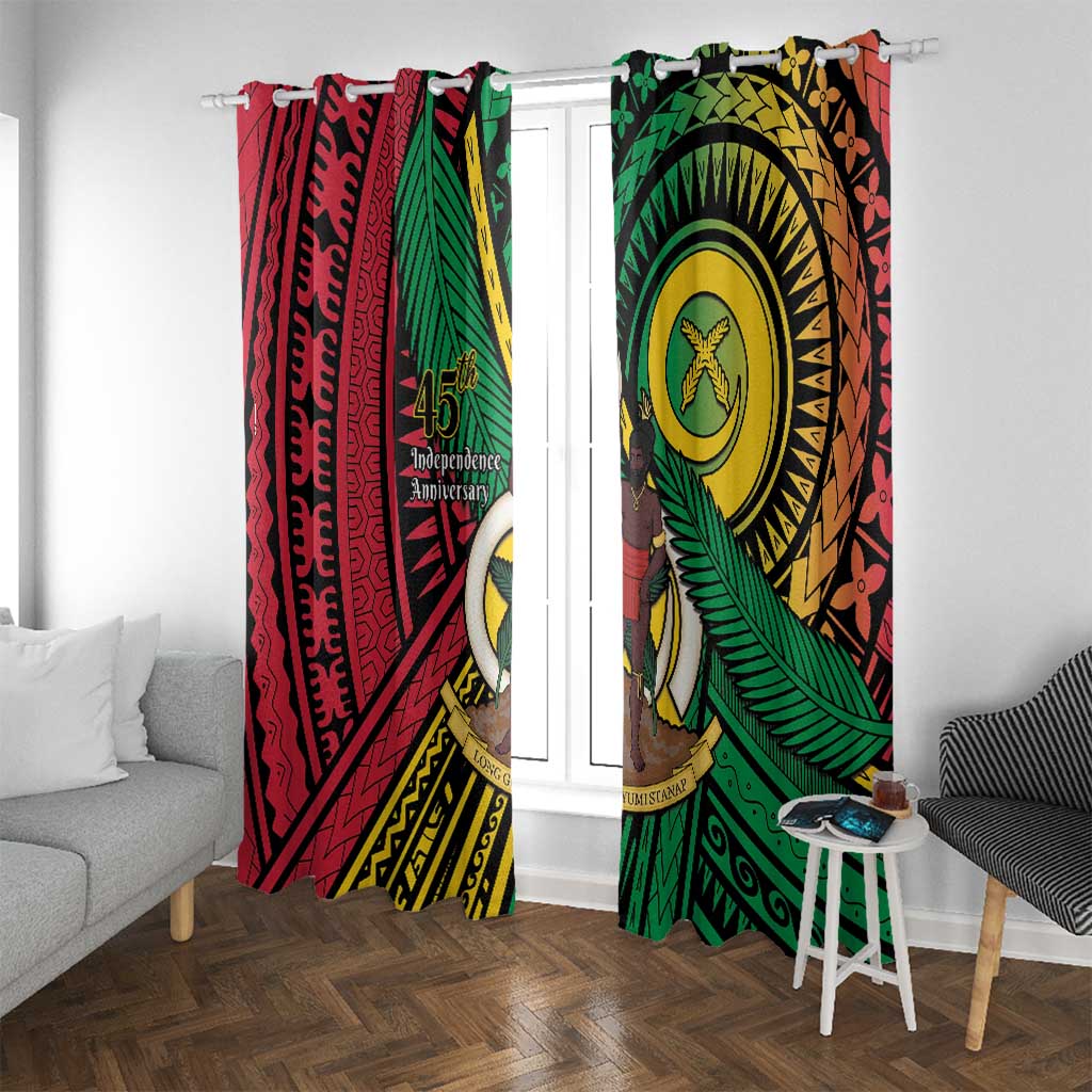 Halo Vanuatu Window Curtain Happy 45th Independence Anniversary