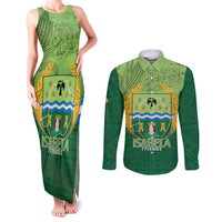 Isabela Philippines Couples Matching Tank Maxi Dress and Long Sleeve Button Shirt Queen Province Of The North