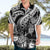 Personalised Polynesian Hawaiian Shirt Tribal Honu Turtle with Hibiscus White Version LT14 - Polynesian Pride