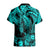 Personalised Polynesian Hawaiian Shirt Tribal Honu Turtle with Hibiscus Turquoise Version LT14 - Polynesian Pride