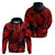 Custom Polynesian Hoodie Tribal Honu Turtle with Hibiscus Red Version LT14 - Polynesian Pride