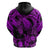 Custom Polynesian Hoodie Tribal Honu Turtle with Hibiscus Purple Version LT14 - Polynesian Pride