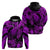 Custom Polynesian Hoodie Tribal Honu Turtle with Hibiscus Purple Version LT14 - Polynesian Pride