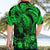 Personalised Polynesian Hawaiian Shirt Tribal Honu Turtle with Hibiscus Green Version LT14 - Polynesian Pride