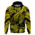 Custom Polynesian Hoodie Tribal Honu Turtle with Hibiscus Gold Version LT14 Pullover Hoodie Gold - Polynesian Pride