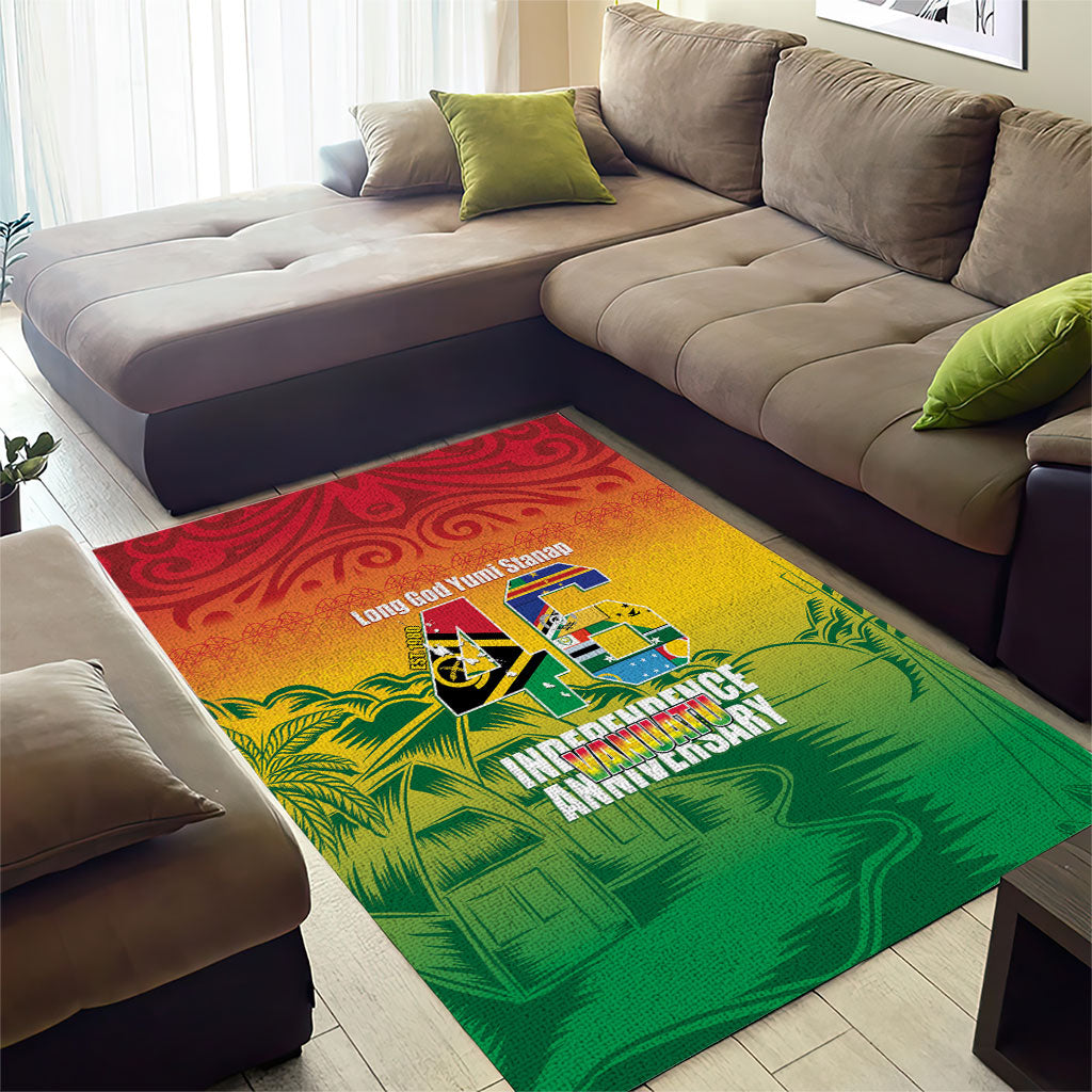 Vanuatu Indipendens Dei Area Rug Yumi 46th Independence Anniversary