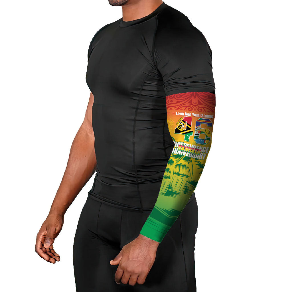 Vanuatu Indipendens Dei Arm Sleeves Yumi 46th Independence Anniversary