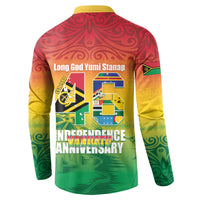 Vanuatu Indipendens Dei Button Sweatshirt Yumi 46th Independence Anniversary