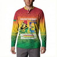 Vanuatu Indipendens Dei Button Sweatshirt Yumi 46th Independence Anniversary