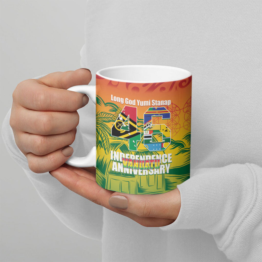 Vanuatu Indipendens Dei Ceramic Mug Yumi 46th Independence Anniversary