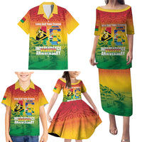 Vanuatu Indipendens Dei Family Matching Puletasi and Hawaiian Shirt Yumi 46th Independence Anniversary