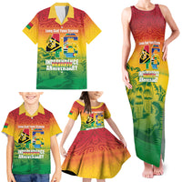 Vanuatu Indipendens Dei Family Matching Tank Maxi Dress and Hawaiian Shirt Yumi 46th Independence Anniversary LT14 - Polynesian Pride