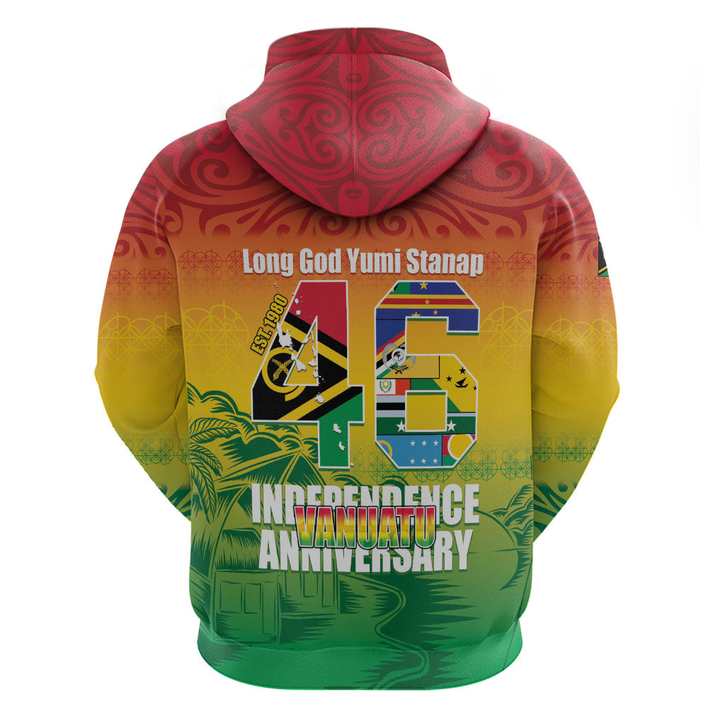 Vanuatu Indipendens Dei Hoodie Yumi 46th Independence Anniversary