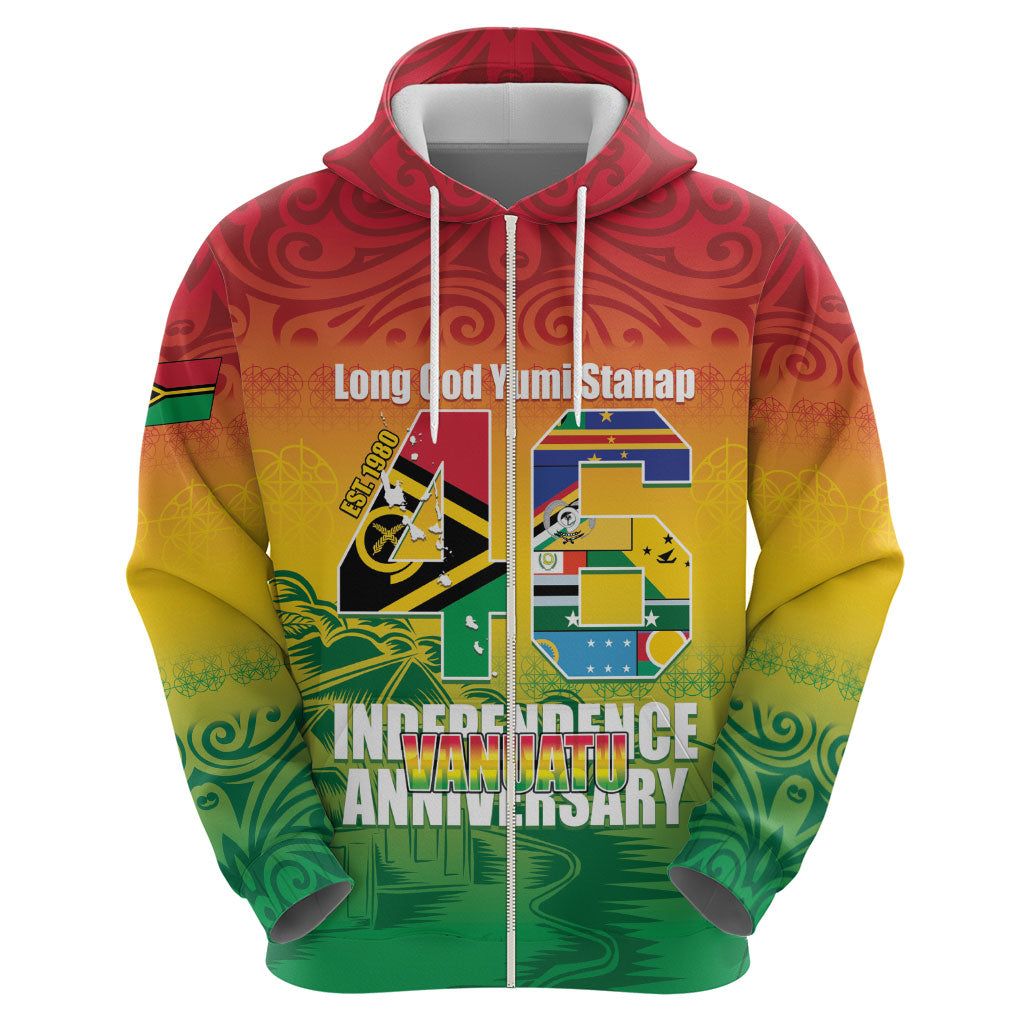 Vanuatu Indipendens Dei Hoodie Yumi 46th Independence Anniversary