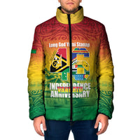 Vanuatu Indipendens Dei Padded Jacket Yumi 46th Independence Anniversary