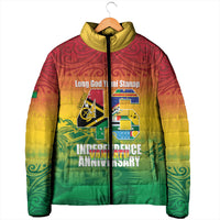 Vanuatu Indipendens Dei Padded Jacket Yumi 46th Independence Anniversary