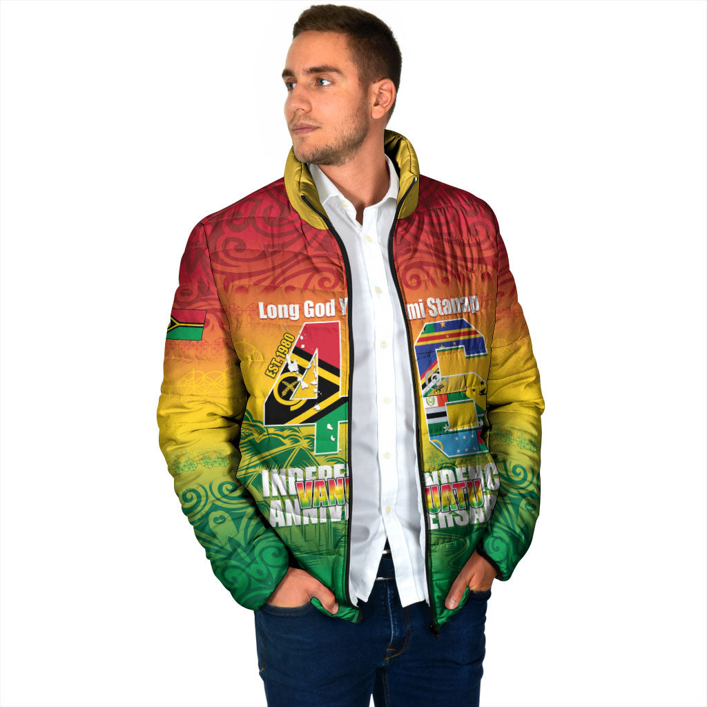 Vanuatu Indipendens Dei Padded Jacket Yumi 46th Independence Anniversary