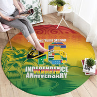 Vanuatu Indipendens Dei Round Carpet Yumi 46th Independence Anniversary