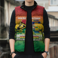 Vanuatu Indipendens Dei Sleeveless Puffer Jacket Yumi 46th Independence Anniversary