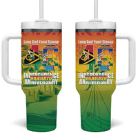 Vanuatu Indipendens Dei Tumbler With Handle Yumi 46th Independence Anniversary