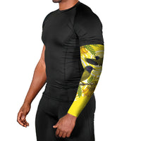 Bellbird New Zealand Arm Sleeves Korimako Kowhai Maori Pattern