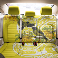 Bellbird New Zealand Back Car Seat Cover Korimako Kowhai Maori Pattern