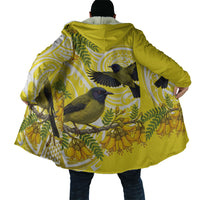 Bellbird New Zealand Cloak Korimako Kowhai Maori Pattern