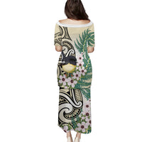 Endemic Tomtit New Zealand Family Matching Puletasi and Hawaiian Shirt Miromiro Manuka Silver Fern Maori Pattern LT14 - Polynesian Pride