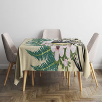 Endemic Tomtit New Zealand Tablecloth Miromiro Manuka Silver Fern Maori Pattern