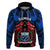 Samoa Hoodie Heritage Festival Samoan Tattoo With Ula Fala Kava Bowl LT14 Blue - Polynesian Pride