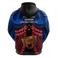 Samoa Hoodie Heritage Festival Samoan Tattoo With Ula Fala Kava Bowl LT14 - Polynesian Pride