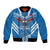 Custom Toa Samoa Rugby Bomber Jacket Samoan Siva Tau Uso Aso Uma