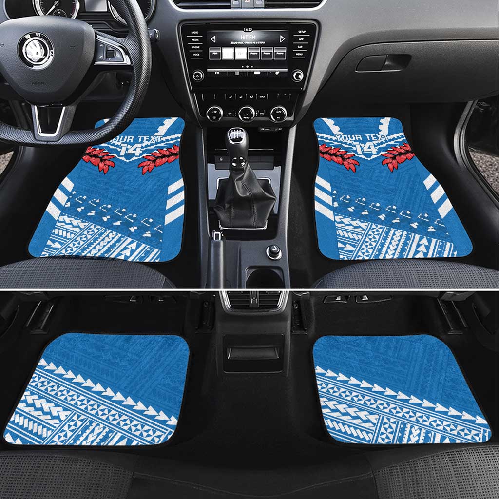 Custom Toa Samoa Rugby Car Mats Samoan Siva Tau Uso Aso Uma