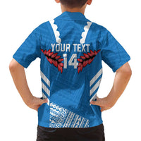 Custom Toa Samoa Rugby Family Matching Tank Maxi Dress and Hawaiian Shirt Samoan Siva Tau Uso Aso Uma