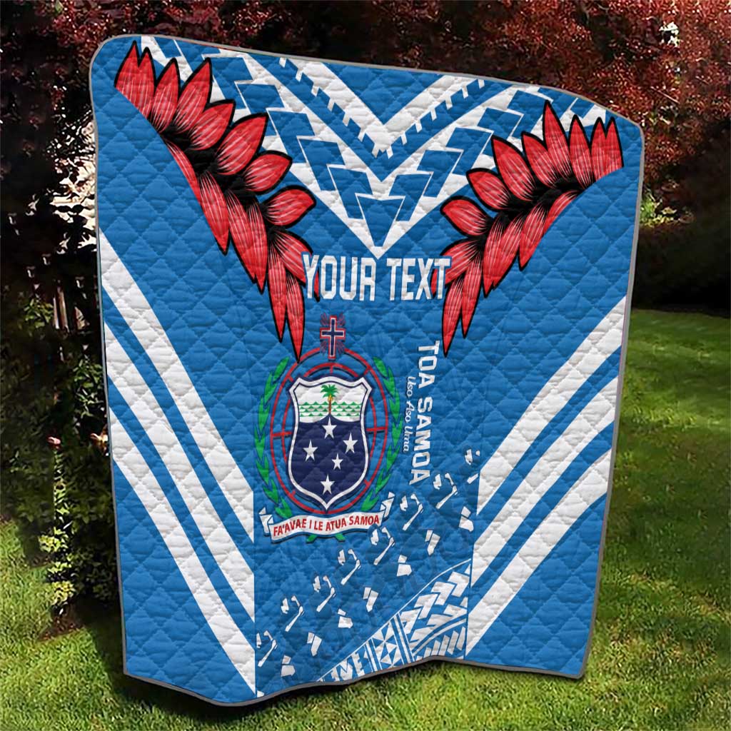 Custom Toa Samoa Rugby Quilt Samoan Siva Tau Uso Aso Uma