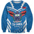 Custom Toa Samoa Rugby Sweatshirt Samoan Siva Tau Uso Aso Uma