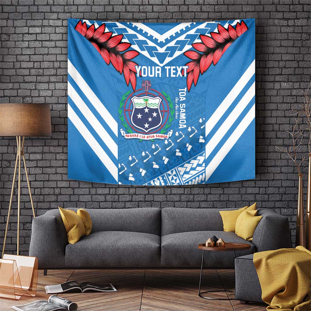 Custom Toa Samoa Rugby Tapestry Samoan Siva Tau Uso Aso Uma