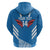 Custom Toa Samoa Rugby Zip Hoodie Samoan Siva Tau Uso Aso Uma