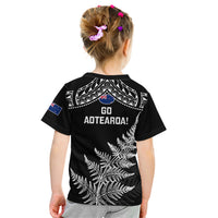 New Zealand Silver Fern Rugby Kid T Shirt Go All Black 2023 World Cup LT14 - Polynesian Pride