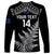 Personalised New Zealand Silver Fern Rugby Long Sleeve Shirt Go All Black 2023 World Cup LT14 - Polynesian Pride