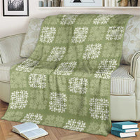 Vesuvian Green Palaka Quilt Hawaii Blanket Traditional Hawaii-plaid Pattern - Polynesian Pride