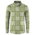 Vesuvian Green Palaka Quilt Hawaii Button Sweatshirt Traditional Hawaii-plaid Pattern - Polynesian Pride